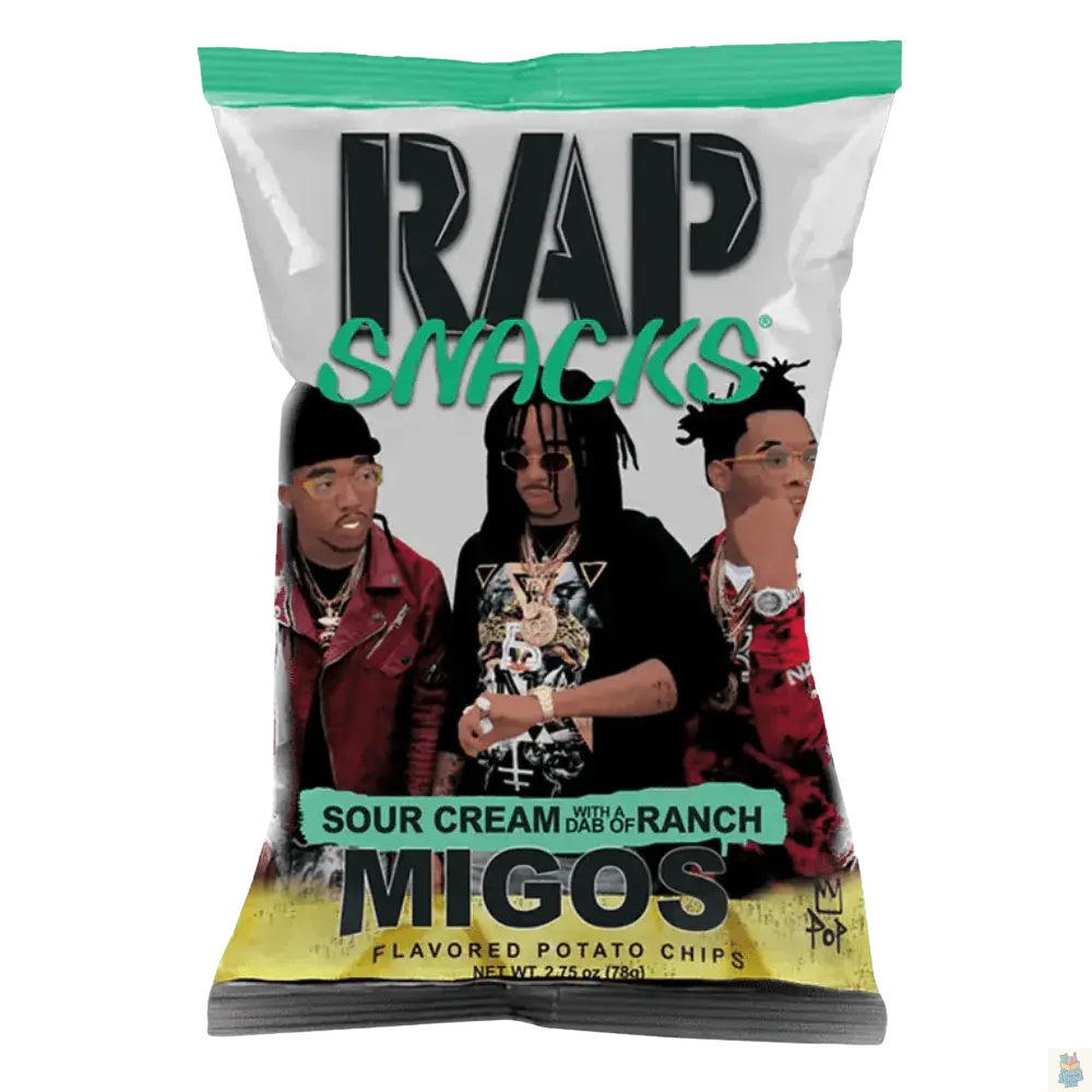 Rap Snacks Chips Migos Sour Cream & Ranch RAP SNACKS